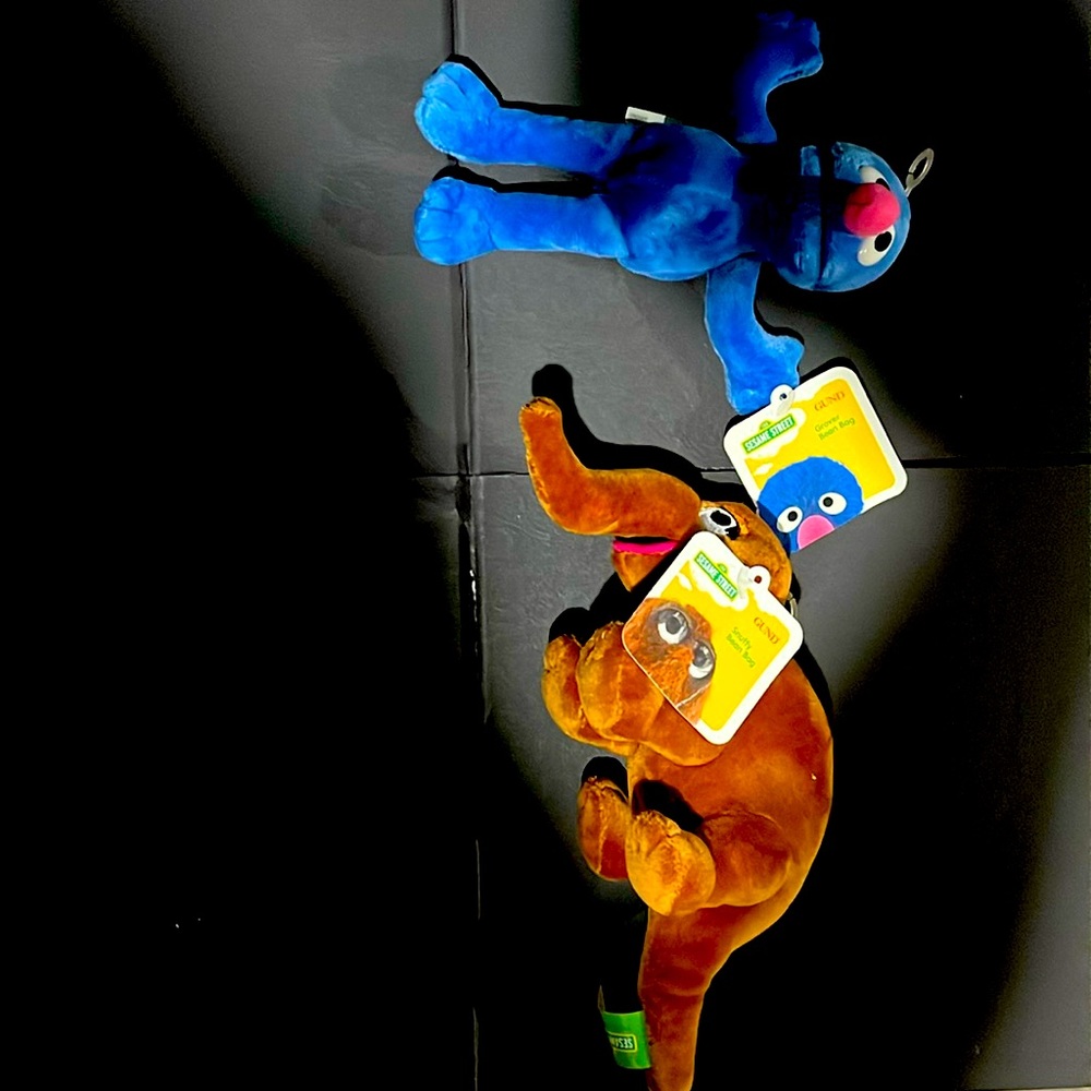 2 seasame street dolls